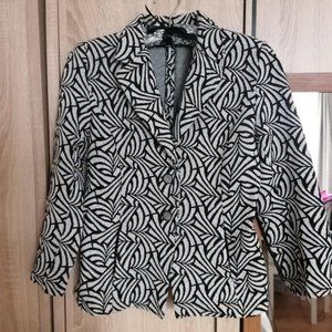 LADIES JACKET BLACK/GREY Sz 12